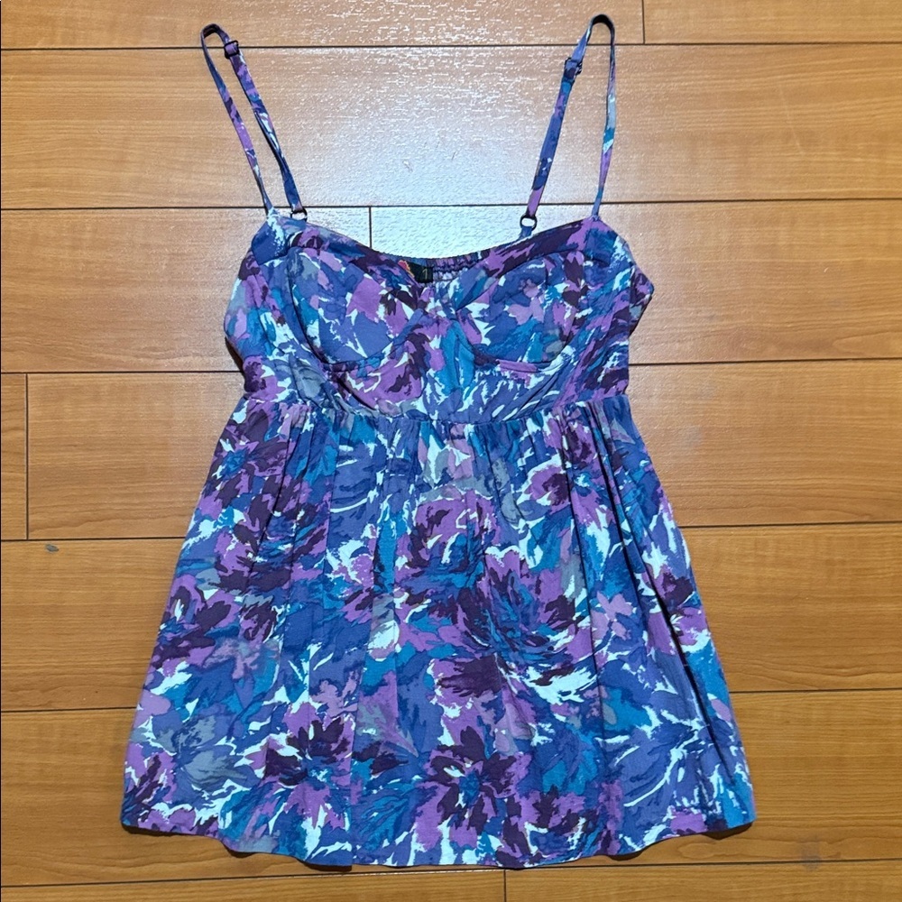 Floral Spaghetti Strap Top